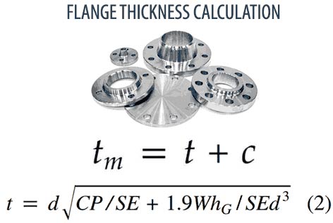 Duplex Steel Flange thickness calculation
